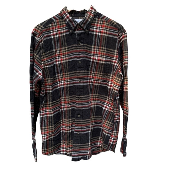 Saddlebred Mens L Clasic Fit Fleece Charcoal Plaid Southern Western - Picture 1 of 10